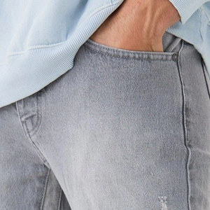 OEM Custom Logo Loose Fit Denim Pants <b>Men's</b> <b>Jeans</b> Pants Blank Faded Vintage Acid Washed Denim Baggy <b>Wide</b> <b>Leg</b> <b>Jeans</b> Pants <b>for</b> <b>Men</b> - Product Image 4