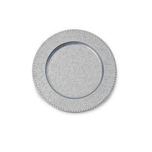 Platos de Presentación de Metal Galvanizado Ecológicos de Diseño Moderno con Logotipo Personalizado para Bodas y Mesas de Estilo Rústico, Suministros al por Mayor - Product Image 2