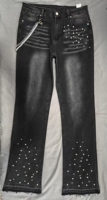 Pantalones vaqueros de estilo informal a la moda de la calle, Pantalones rectos de mezclilla para hombre, nuevos pantalones de otoño con diseño apilado elástico lavado transfronterizo