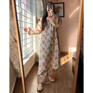 Conjunto de Pantalón y Blusa Bordada Estampada para Mujer, Estilo Formal y Elegante para Oficina y Fiestas, Largo hasta la Rodilla, Novedades - Product Image 3