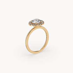Anillo de Compromiso Harvey con Diamante Cultivado en Laboratorio en Oro de 14k - Product Image 6