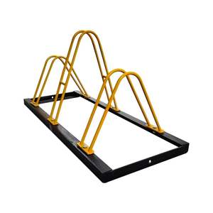 Support de vélo double face Triple Eco 40x112 cm en acier – Solution de rangement extérieur pour vélos - Product Image 1