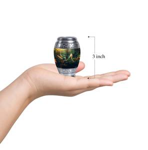 Urna de cremación floral de colibrí para cenizas decorativa moderna para cenizas humanas urnas conmemorativas personalizadas funerarias - Product Image 2