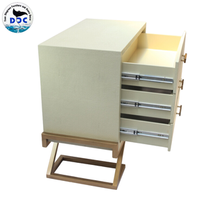 Meubles de chambre à coucher en bois très vendus, armoires à trois tiroirs, commode moderne minimaliste, tables de chevet en faux shagreen les plus populaires - Product Image 5