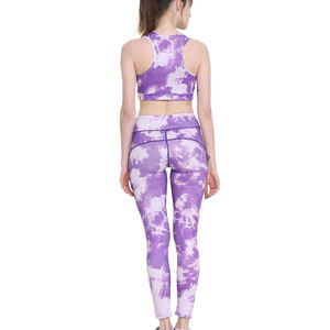2025 <b>Top</b> Design Yoga set for Women <b>Tie</b> dye 2 piece Plus size Sportswear Set Seamless Breathable Clothing Set Quick Dry - Product Image 2