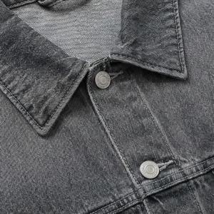 Chaqueta Vaquera de Moda Personalizada para Hombre, Ropa Deportiva Elegante, Chaqueta de Mezclilla Informal, Ropa de Calle, Color Personalizado - Product Image 4