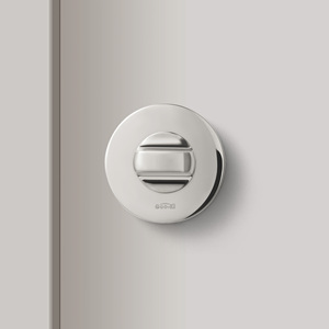 <strong>Goo</strong>-Ki BRIGHT <strong>CHROME</strong> ROUND ZINC ALLOY THUMBTURN LOCK WITH BATHROOM TOILET DOOR - Product Image 1