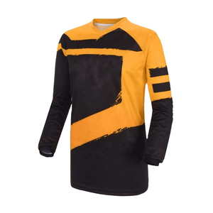 Long Sleeve Motocross Cycling Jersey Breathable Quick Dry Sublimation MX Bike Wear 100% Polyester Summer Racing for Adults - Product Image 3