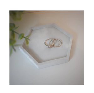 Plateaux en marbre pour la maison pour exposer les desserts Bijoux Colliers Stockage dans le salon ou la conception de fleurs - Product Image 3