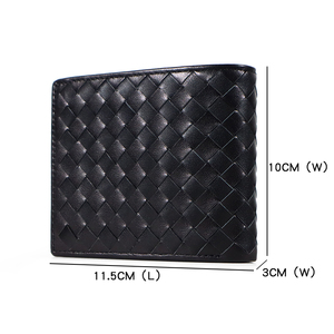 กระเป๋าสตางค์หนังแท้คุณภาพสูงสำหรับผู้ชาย ดีไซน์หรูหรา น้ำหนักเบา ป้องกัน RFID รุ่นสั้นทันสมัย - Product Image 5