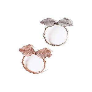 Decoration Accessories Stainless Steel Elegant Gold Hollow Shape Hammered Modern Eco-Friendly Napkin <b>Ring</b> Premium Giveaways - Product Image 5