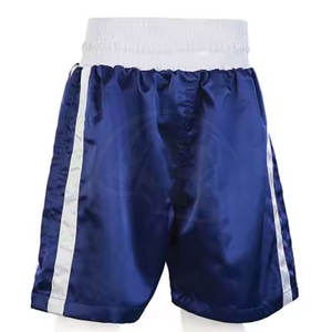 Vente en Gros de Shorts de Boxe pour Hommes 100% Coton Taille Élastique Mi Solide Impression Numérique à Séchage Rapide pour Entraînement Sportif - Product Image 5