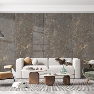 Bagnara High Gloss Wave Grey Marble Porcelain Slab Tiles 1600x3200mm for Outdoor Floor and Walls - Product Image 1