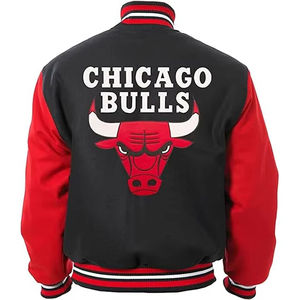 Invierno a granel ropa de calle personalizable Chenille algodón Universidad para hombre Varsity chaquetas blanco y negro Varsity chaquetas - Product Image 2