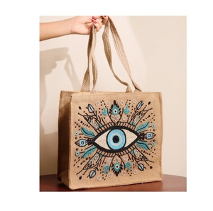 Plage été soirée bohème femmes fait à la main indien Afghani épaule sacs de messager toile matériel broderie en gros - Product Image 5