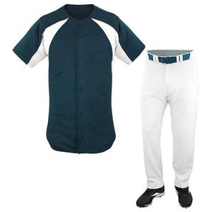 Uniforme de Jersey de béisbol hecho en poliéster personalizado de nuevo estilo, uniforme liso de ajuste Regular y uniformes de béisbol con costuras de alta calidad - Product Image 4