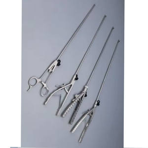 Meilleur prix Porte-aiguille laparoscopique droit en acier inoxydable Kit de chirurgie manuelle avec ciseaux chirurgicaux - Product Image 1