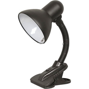 BEL AIR HOME - DEDALO Desk Clamp Flexo <b>Lamp</b> - Ideal for Reading Areas and Desks - E-27 Socket for Any E-27 Bulb (METAL BLACK) - Product Image 1