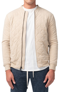 Chaqueta Bomber Clásica de Invierno para Hombre con Cuello Alto, Chaqueta Larga de Punto de Nailon/Poliéster de Alta Calidad - Product Image 4