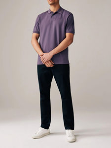 Camisetas Polo para hombre al por mayor nueva ropa informal de color 100% algodón manga corta antiarrugas camisetas para hombre transpirables - Product Image 4