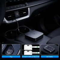Adattatore Wireless Sudex per Apple CarPlay e Android Auto, Sistema Operativo Android 12 per Chiamate/Musica a Mani Libere e Navigazione, Validità 1 Anno