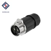 Connecteur de câble circulaire étanche IP68 LP28 2/3 P 50A, prise mâle et bornes femelles pour l'alimentation