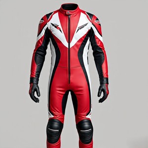 Traje de cuero para motocicleta, tamaño personalizado, diseño único y opciones para colorear, protección de armadura CE, Ventilación de malla y sistema deslizante - Product Image 4