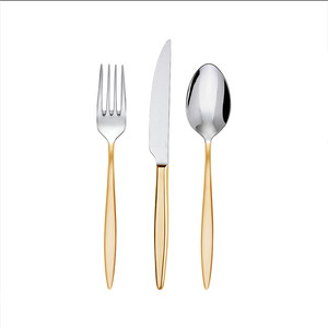 Luxury <b>Mirror</b> Flatware Set Stainless Steel Gold Cutlery Wholesale Supplier Wedding Knife Fork Spoon Metal Flatware Set - Product Image 6