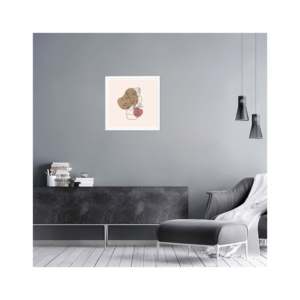 Modern 40x40 cm <b>White</b> MDF Poster <b>Frame</b> A2/<b>A4</b> Size Rectangular Shape with Silver Metal Alloy Accents for Decorative Purpose - Product Image 2