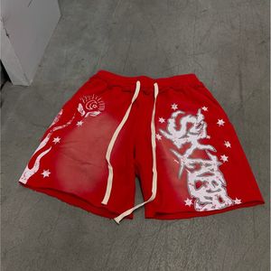 Conception lourde Vintage détresse acide lavé appliques hommes Shorts 100% coton Streetwear décontracté Jogging hommes Shorts - Product Image 4