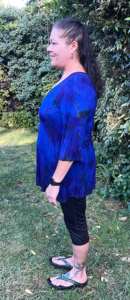 Diseñador de alta calidad de las mujeres tejidas Casual con cuello en V Top único hecho a mano Tie-Dye Tank mangas exportación calidad ropa de fiesta - Product Image 3