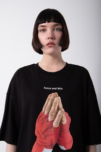 Camiseta de Diseño Personalizado con Hombros Caídos 2023 Premium 100% Algodón Casual para Hombre y Mujer al por Mayor con Estampado Grande 180-200 GSM Tejida - Product Image 4