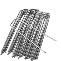 <strong>Best</strong> Price 6 Inch <strong>U</strong> Type Anti-Rust Galvanized Carbon Steel Nail Smooth Barbed Shank Sod Staples for Garden Lawn <strong>Best</strong> Nail