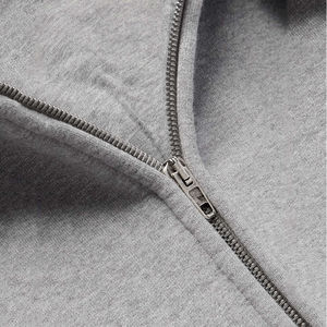 เสื้อฮู้ดโอเวอร์ไซส์สำหรับผู้ชายเทรนด์เครื่องแต่งกายแนวสตรีทแบบกำหนดเองมีซิปเป็นชั้นๆมีเอกลักษณ์โลโก้แบบกำหนดเองสไตล์ใหม่ - Product Image 4