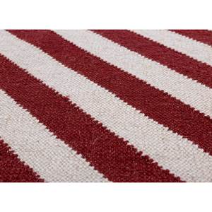 Alhambra Classic Style Wool <b>Rugs</b> Red Orange Striped Flat Weaves for Home-ADWL-13199 Rectangle Jute <b>Rug</b> for Hallway Room Bedside - Product Image 3