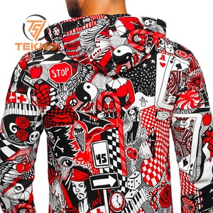 Sudaderas con capucha de sublimación Sudadera con capucha de poliéster Ropa de invierno de lana Jersey Sudadera con capucha impresa personalizada para hombres Sudaderas con capucha de peso pesado - Product Image 2