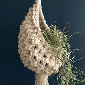 Macrame Cotton Plant Hanger <b>Indoor</b> Outdoor <b>Hanging</b> <b>Planter</b> Handmade Boho Home Decor from India - Product Image 2