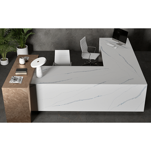 Cuarzo Premium Calacatta Marina - Diseño Moderno, Duradero e Impermeable, de 15-30 mm de Espesor, para Encimeras de Cocina, Tocadores y Bares - Product Image 6