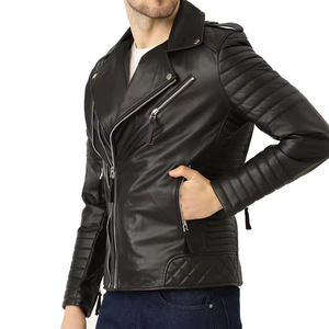 Veste en cuir de toile enduite de haute qualité pour hommes avec col montant Options de logo personnalisées imperméables hiver - Product Image 2