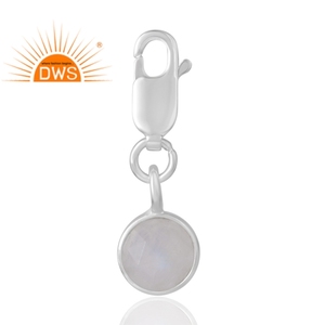Vente chaude 925 Sterling Silver Natural Rainbow Moon Gemstone Pendentif Fabricant de bijoux personnalisés - Product Image 1