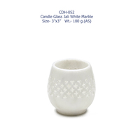 Calacatta-Support de Lumière de Thé Écologique Fait à la Main en Marbre Blanc pour Décoration de Fête de Mariage à la Maison Moderne
