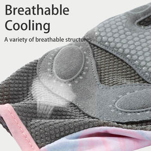 Guantes de Fitness de gimnasio de medio Dedo de Color sólido de la mejor calidad profesional Material transpirable antideslizante personalizado para deportes - Product Image 2