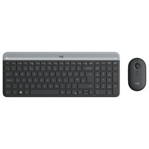Logi Mk470 Slim Keyboard <b>Mouse</b> Combo Graphite Italian Layout Wireless Business Use - Product Image 1