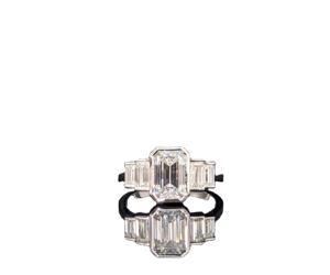 IGI Certified 2.50 Ct Lab Grown Diamonds Emerald Cut Traditional Classic Diamond Wedding Engagement Ring <b>Solid</b> White Gold - Product Image 1