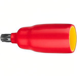 Hazet 3/8'' TORX Profile Screwdriver <b>Socket</b> Short Square Design with 1000V Protective Insulation - Product Image 2
