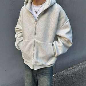 Sudadera con Capucha Personalizada para Niños, Chaqueta con Logotipo Frontal, Estilo Urbano, Corte Regular para Mujer, Talla Grande, 100% Algodón - Product Image 4