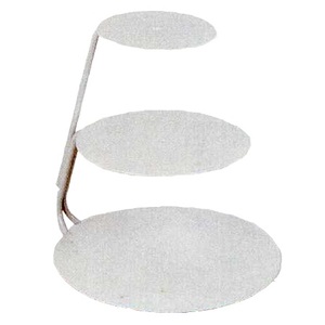 New Arrival Design Wedding Birthday Parties Enamel Finished <b>3</b> <b>Tier</b> Metal <b>Cake</b> Platter <b>Stand</b> - Product Image 4