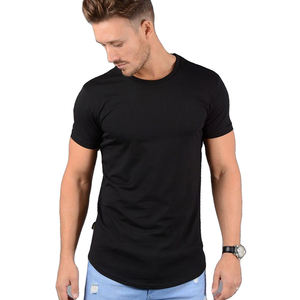 เสื้อยืดแขนสั้นลำลองสำหรับผู้ชาย100% ผ้าฝ้ายแยกข้างสำหรับออกกำลังกายในยิมจำนวนที่กำหนดเอง - Product Image 5