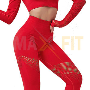 Seamless Gym <b>Set</b> Fitness <b>Women</b> 2 Piece Yoga <b>Set</b> Workout Clothes for <b>Women</b> Long Sleeve Sport Suit Crop Top - Product Image 6