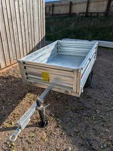 Nouvelle Conception Remorque Agricole Compacte en Acier à Benne Basculante Ouverte pour Transport Agricole 4x6 pieds - Product Image 2
